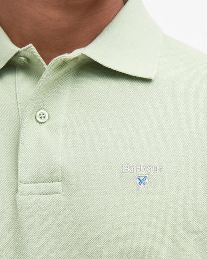 Barbour Mens Sports Polo Shirt - Vintage Green