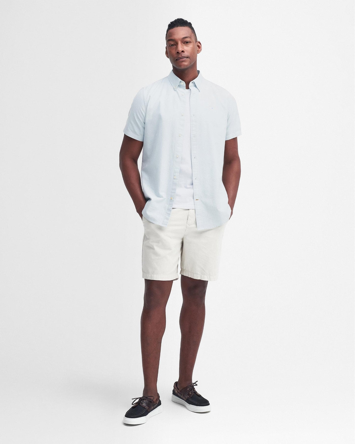 Barbour Oxtown Mens Tailored Shirt - Blue Chalk