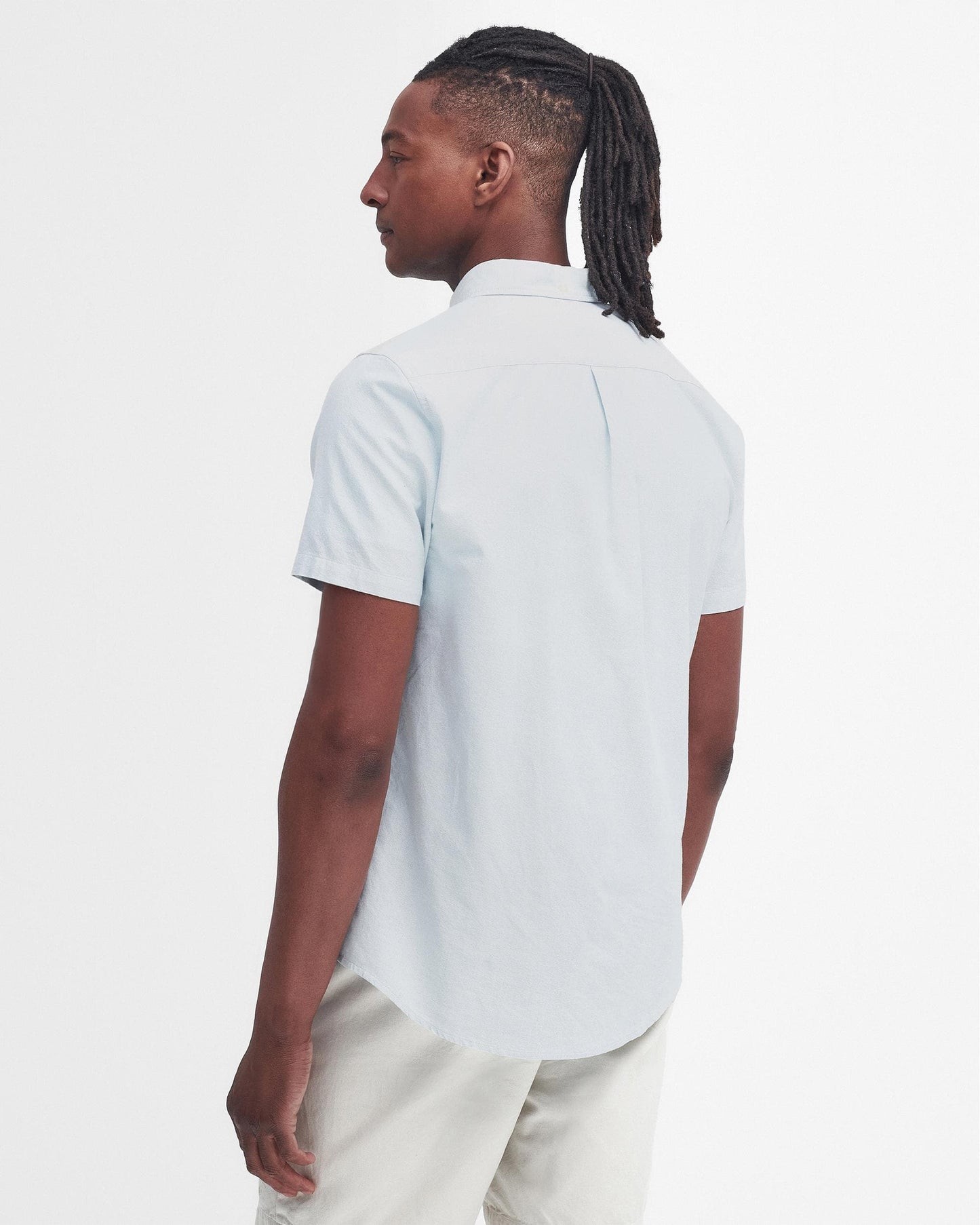 Barbour Oxtown Mens Tailored Shirt - Blue Chalk