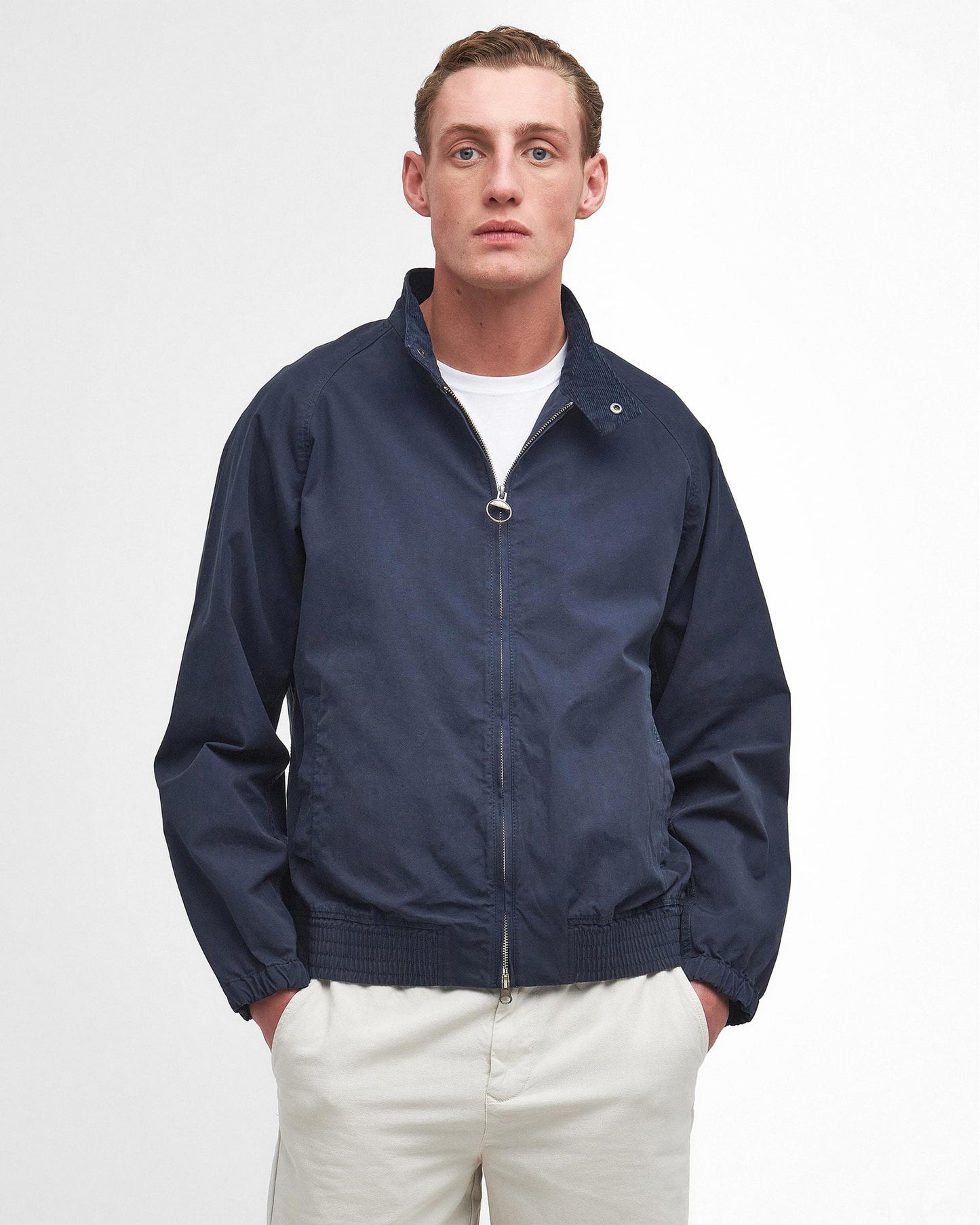 Barbour Royston Cotton Mens Casual Jacket - Navy