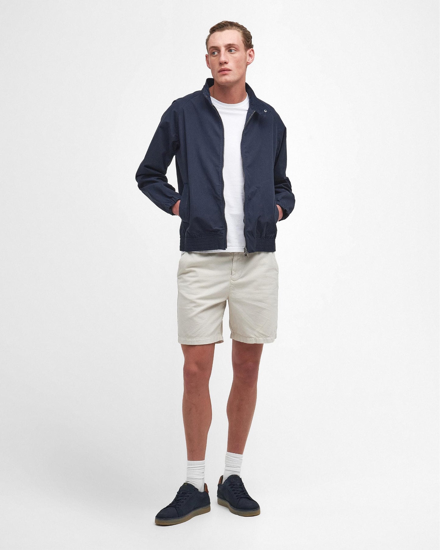 Barbour Royston Cotton Mens Casual Jacket - Navy