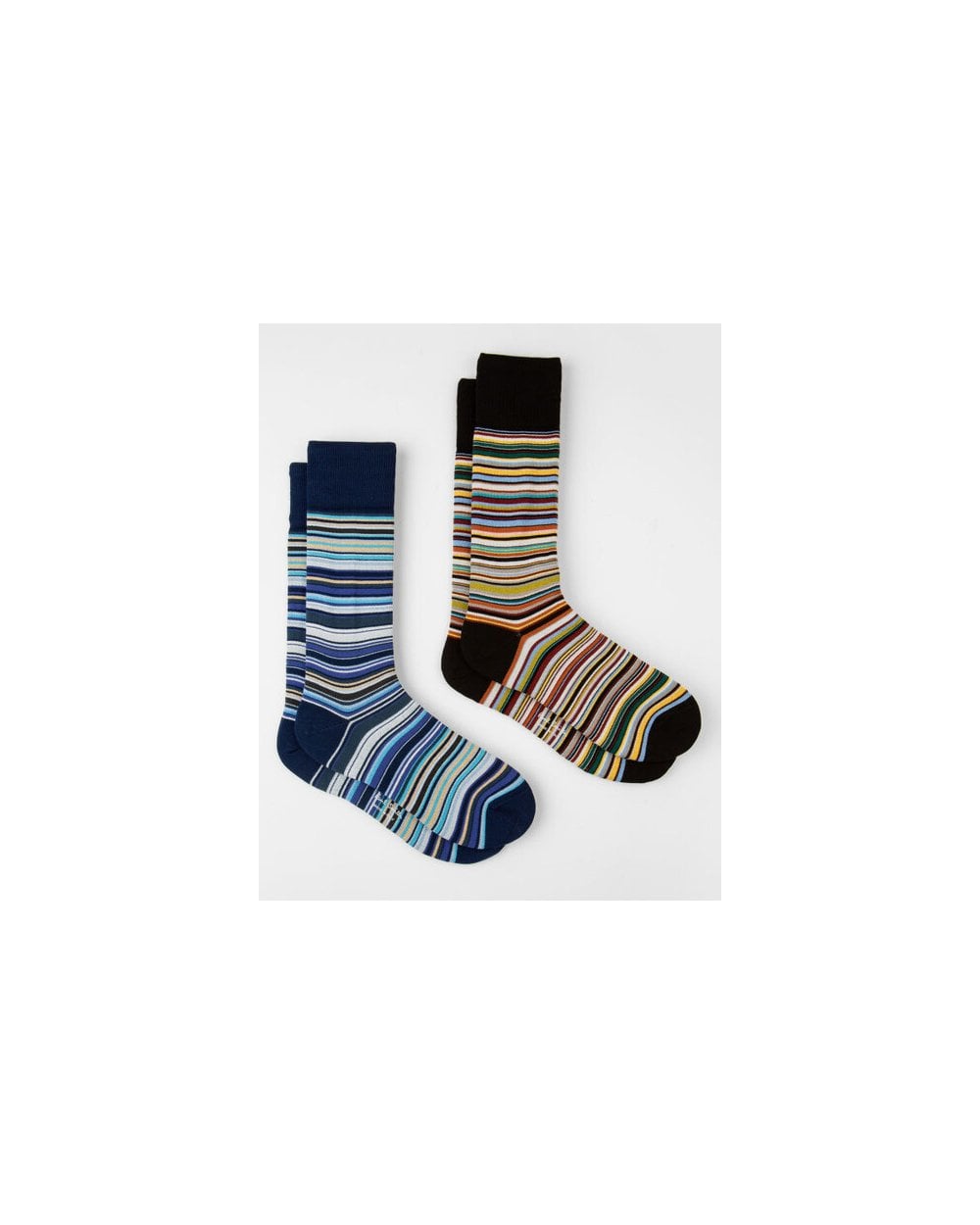 Paul Smith 2 Pack Mens Signature Stripe Socks - 3B Multi