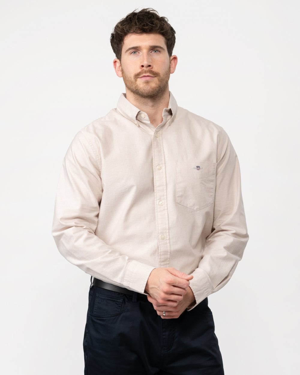 GANT Mens Regular Fit Long Sleeve Oxford Shirt