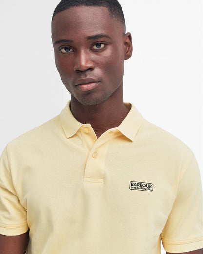 Barbour International Essential Short Sleeve Mens Polo - Dusty Yellow