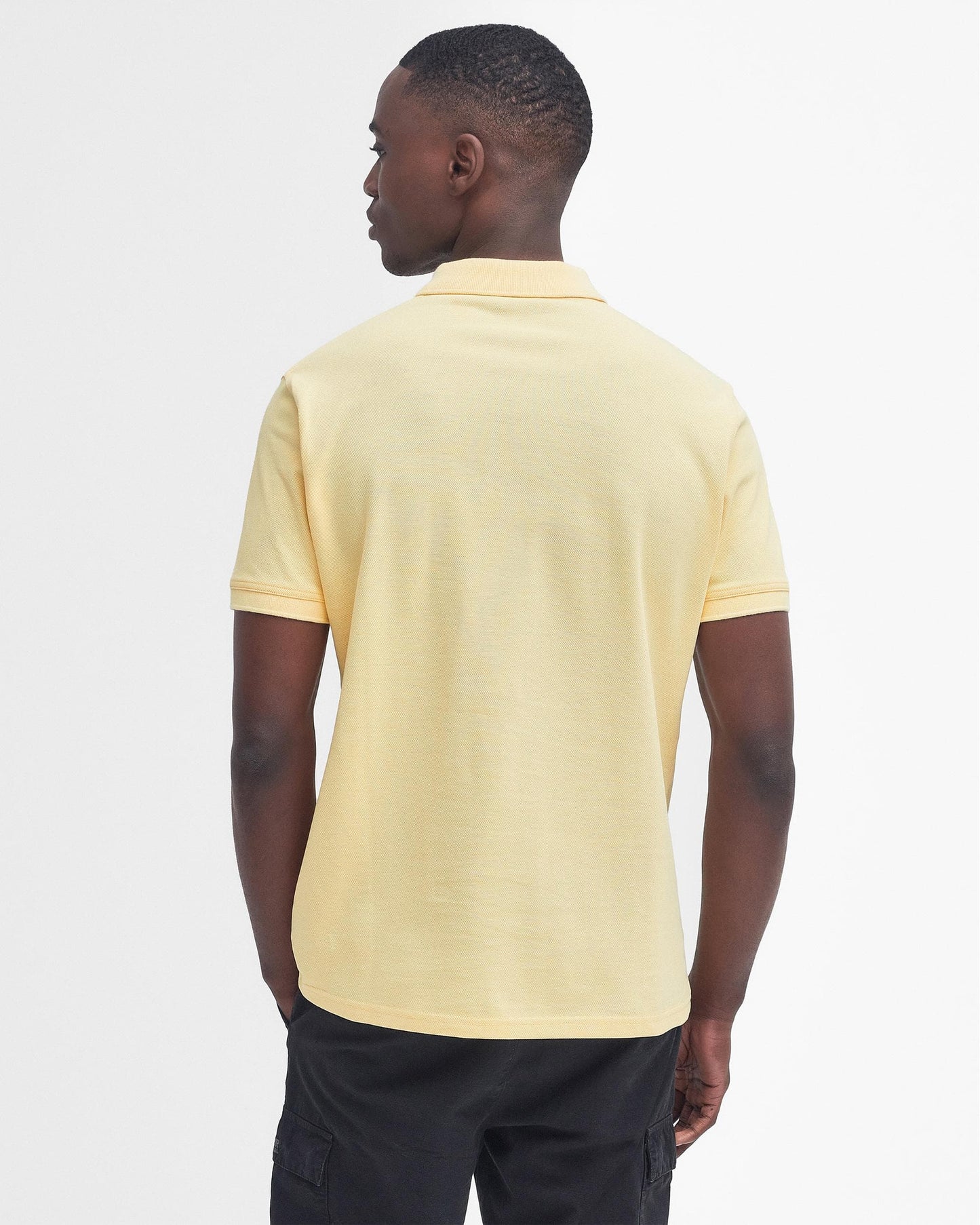 Barbour International Essential Short Sleeve Mens Polo - Dusty Yellow