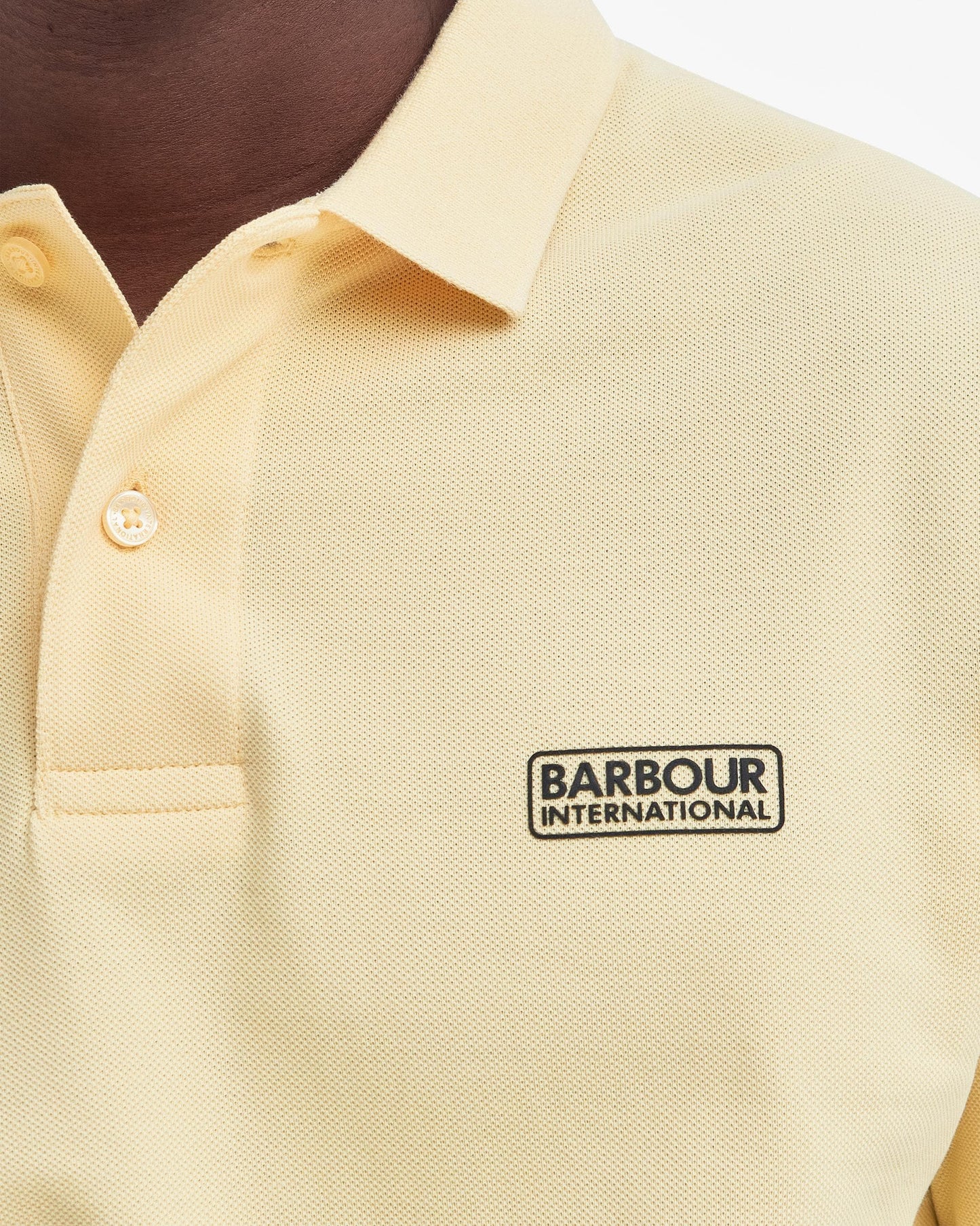 Barbour International Essential Short Sleeve Mens Polo - Dusty Yellow
