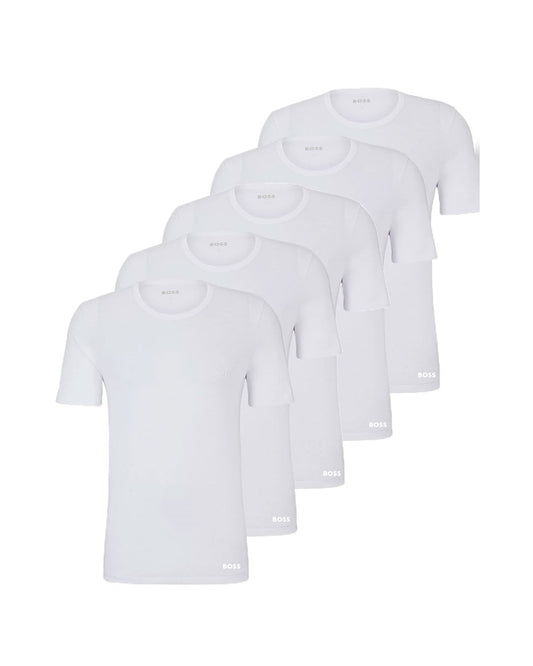 BOSS Orange BOSS Orange 5-Pack RN Authentic Mens Loungewear T-Shirts