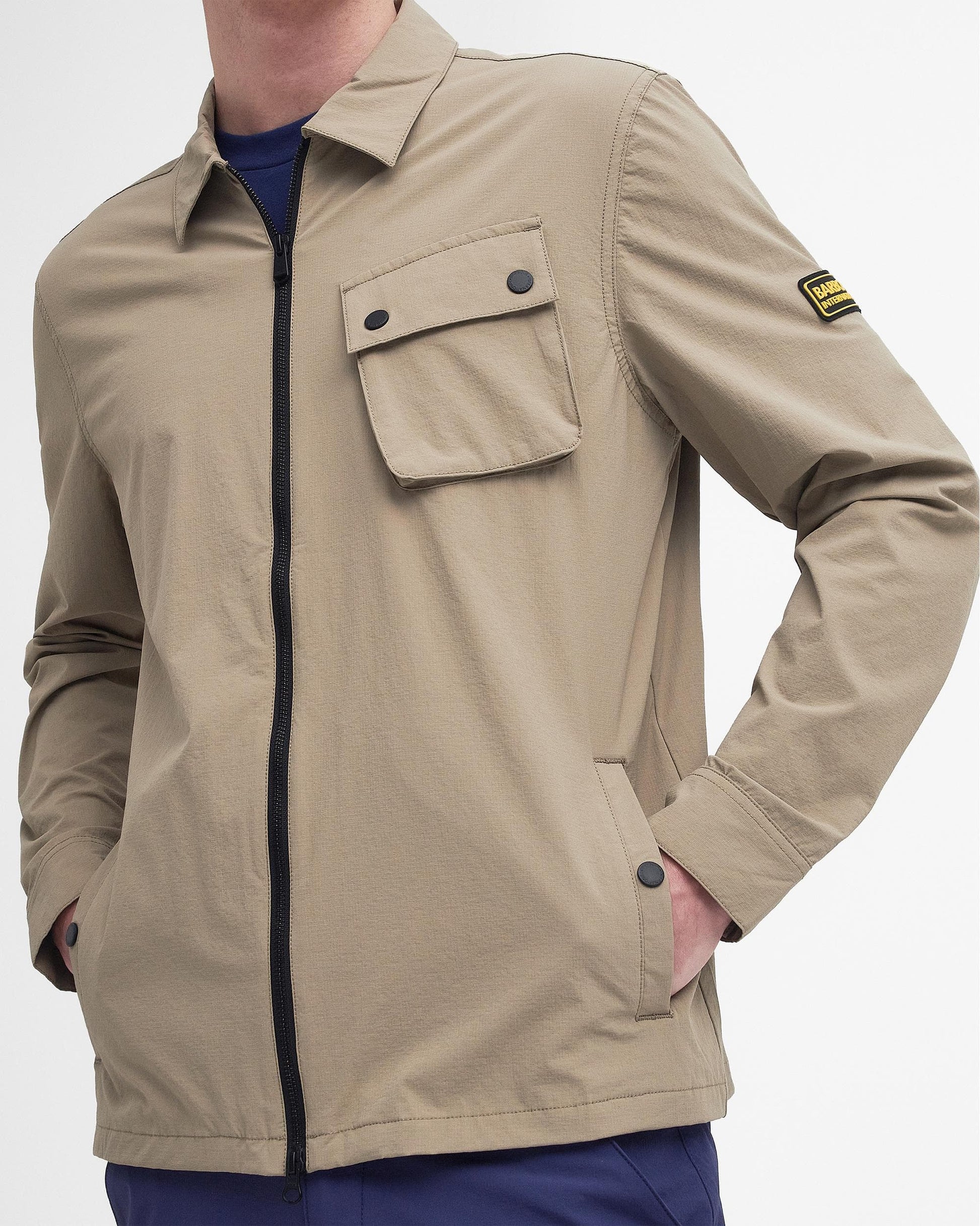 Barbour International Barbour International Gate Mens Zipped Overshirt