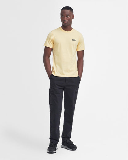Barbour International Small Logo Mens T-Shirt - Dusty Yellow