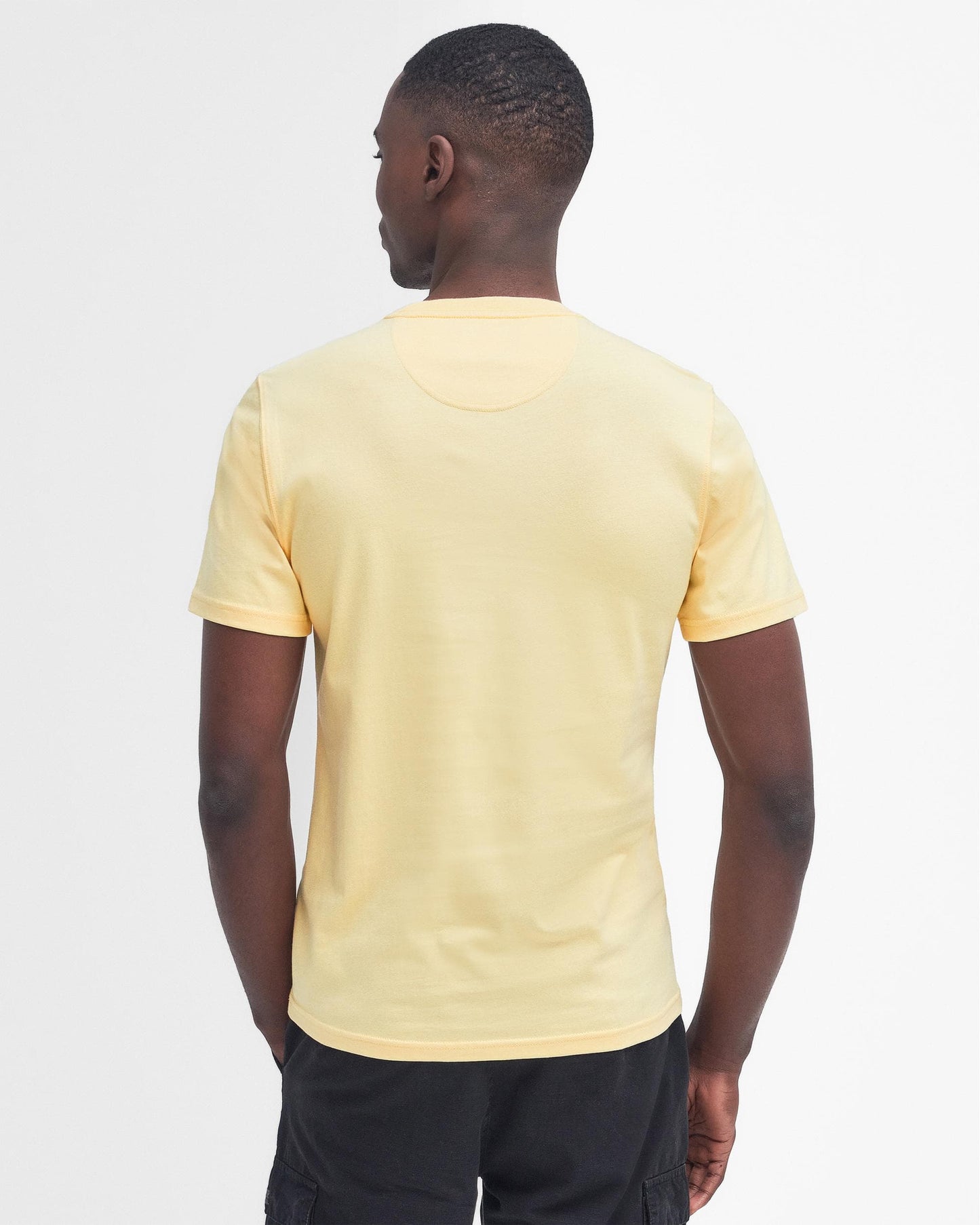 Barbour International Small Logo Mens T-Shirt - Dusty Yellow