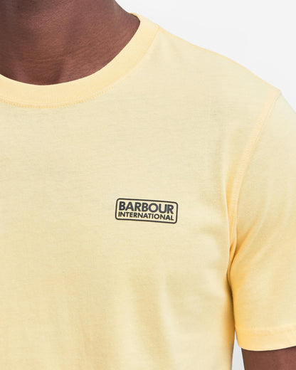Barbour International Small Logo Mens T-Shirt - Dusty Yellow