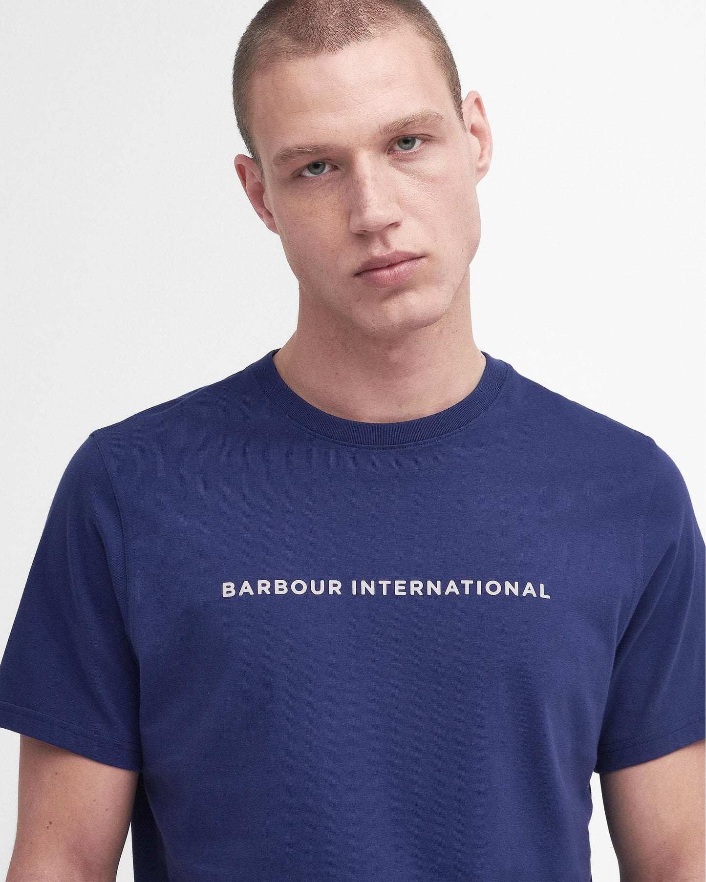 Barbour International Motored Mens Tailored T-Shirt - Pigment Navy
