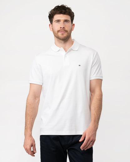 Tommy Hilfiger Liquid Cotton Essential Mens Polo - Th Optic White