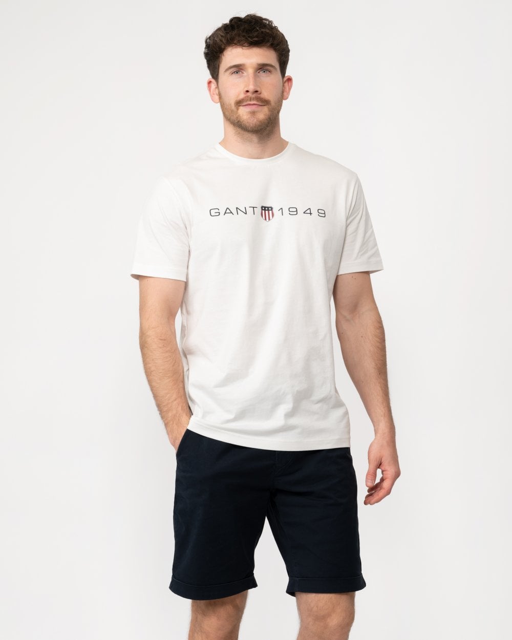 GANT Mens Printed Graphic Short Sleeve T-Shirt
