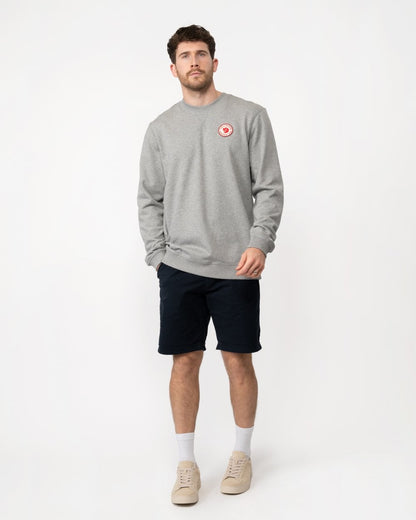 Fjallraven 1960 Logo Badge Mens Sweatshirt - Grey/Melange 020-999