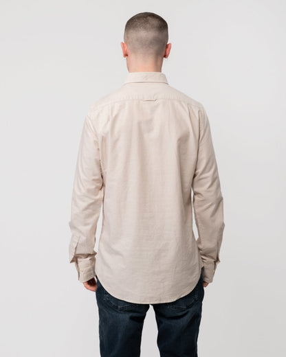 GANT Mens Slim Fit Long Sleeve Oxford Shirt - 277 Dry Sand