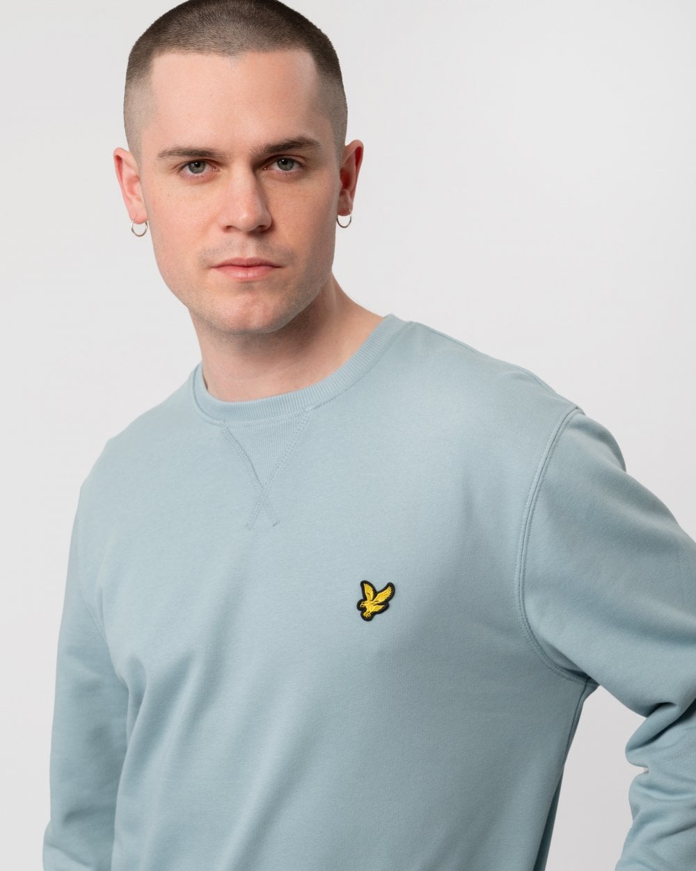 Lyle & Scott Mens Sweatshirt ML424VOG - A19 Slate Blue