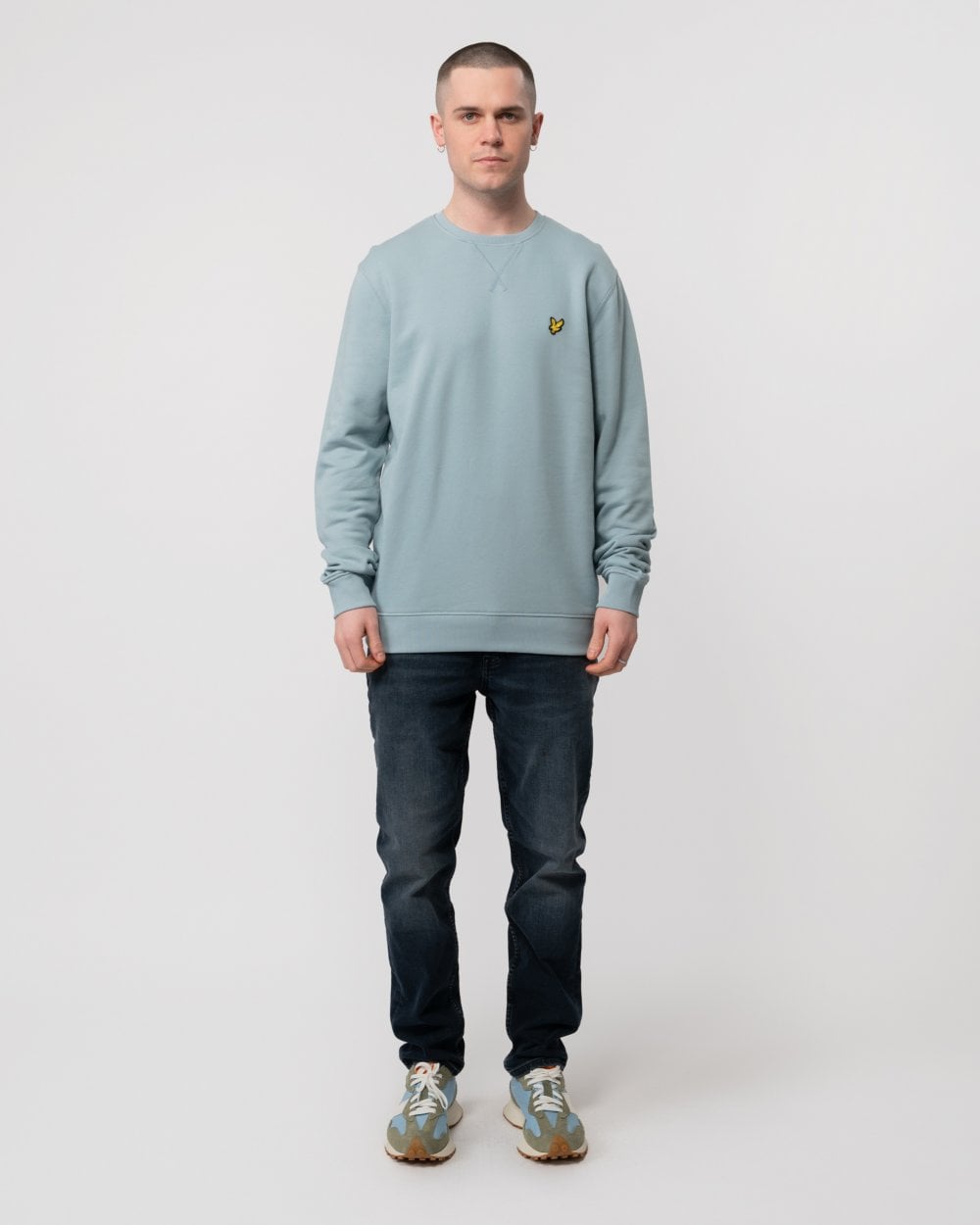 Lyle & Scott Mens Sweatshirt ML424VOG - A19 Slate Blue