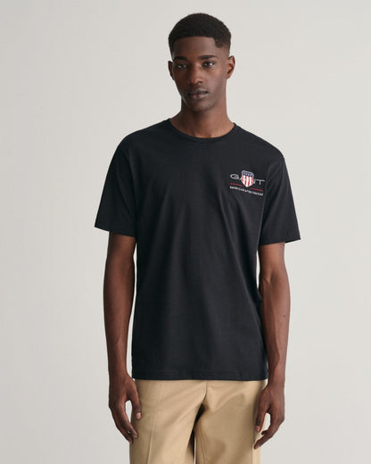 GANT Mens Regular Fit Embroidered Archive Shield T-Shirt