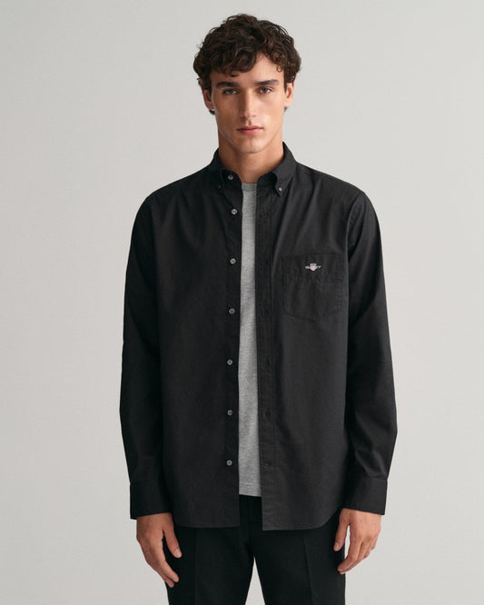GANT Mens Regular Fit Long Sleeve Poplin Shirt