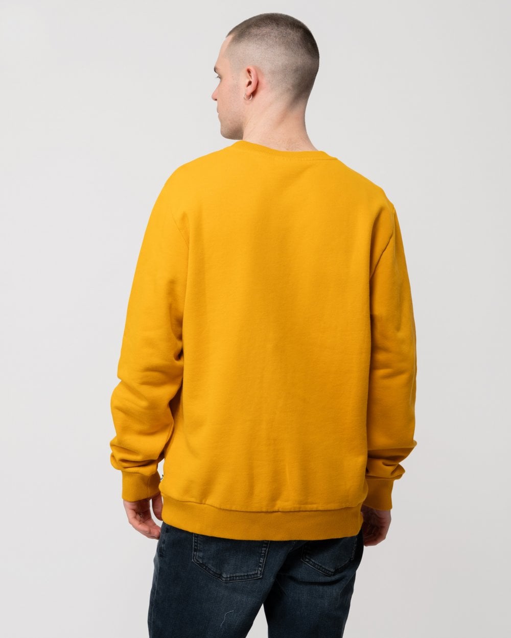 Fjallraven Logo Mens Sweatshirt - Mustard Yellow 161