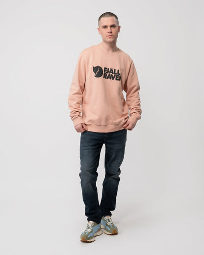 Fjallraven Logo Mens Sweatshirt - Chalk Rose 302