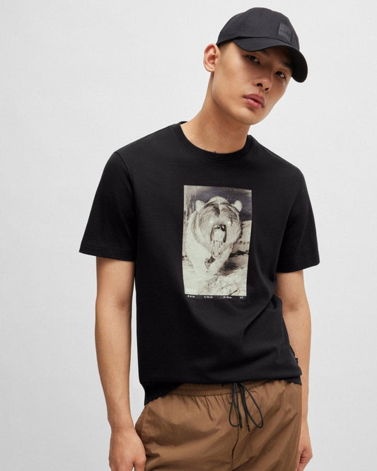 BOSS Orange BOSS Orange Te Wilds Mens Graphic Print T-Shirt