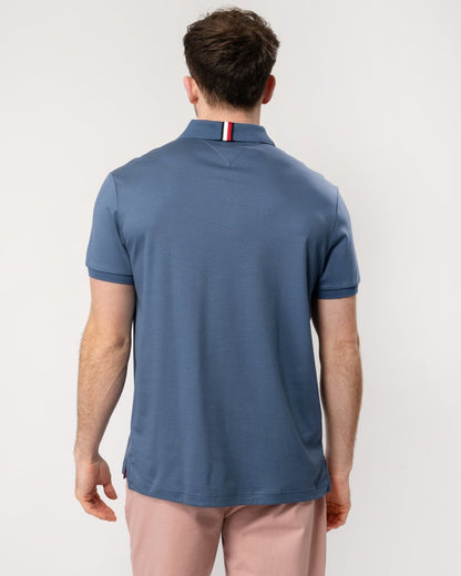 Tommy Hilfiger Liquid Cotton Essential Mens Polo - Faded Indigo