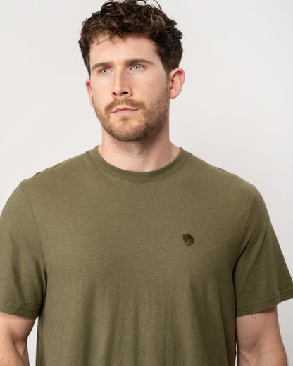 Fjallraven Mens Hemp Blend T-Shirt - Green 620