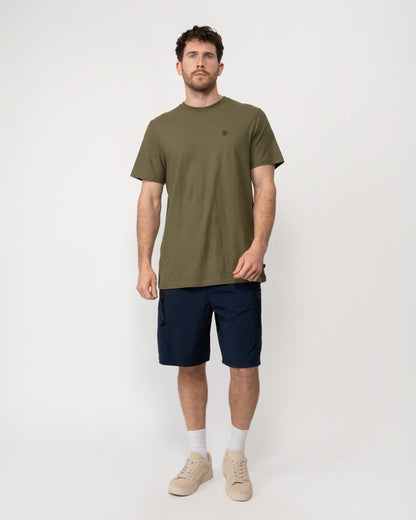 Fjallraven Mens Hemp Blend T-Shirt - Green 620