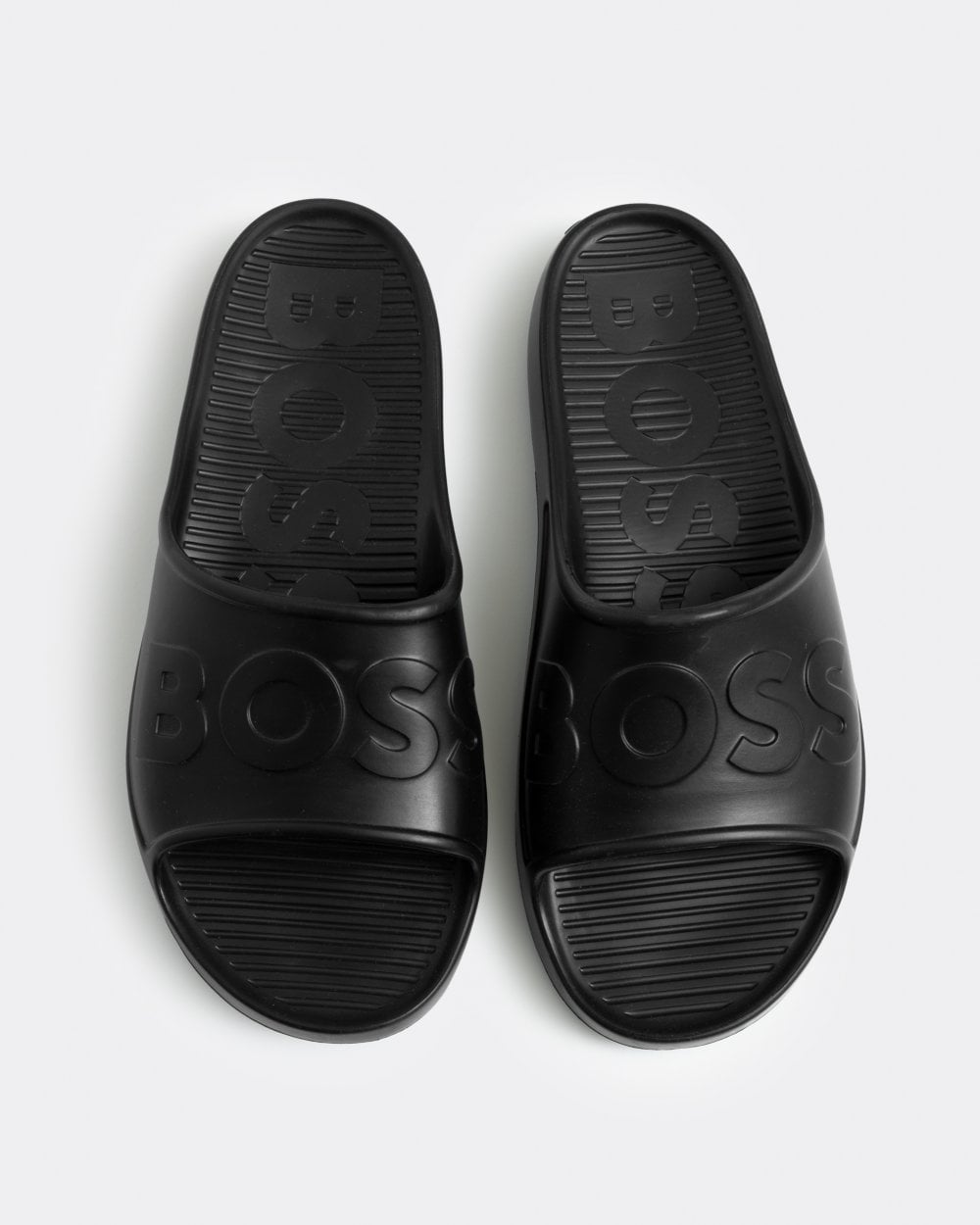 BOSS Orange Darian Mens Lightweight EVA Slides with Logo Strap - Black 001