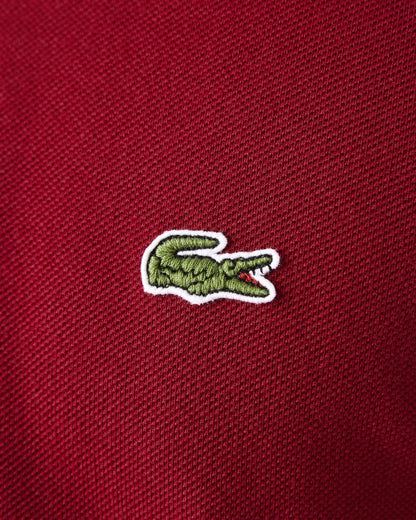 Lacoste Original L.12.12 Mens Long Sleeve Cotton Polo Shirt - Bordeaux 476