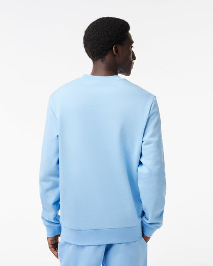 Lacoste Mens Crew Neck Fleece Sweatshirt - Pale Blue HBP