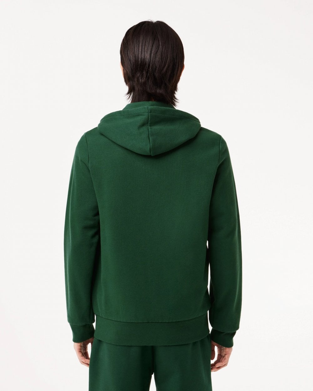 Lacoste Mens Fleece Full-Zip Hoodie - Green 132