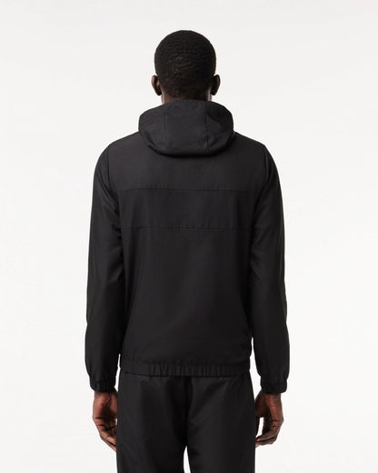 Lacoste Mens Zipped Training Jacket - Black/Black-Black 8VM