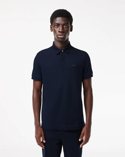 Lacoste Smart Paris Mens Stretch Cotton Polo Shirt - Midnight Blue 166