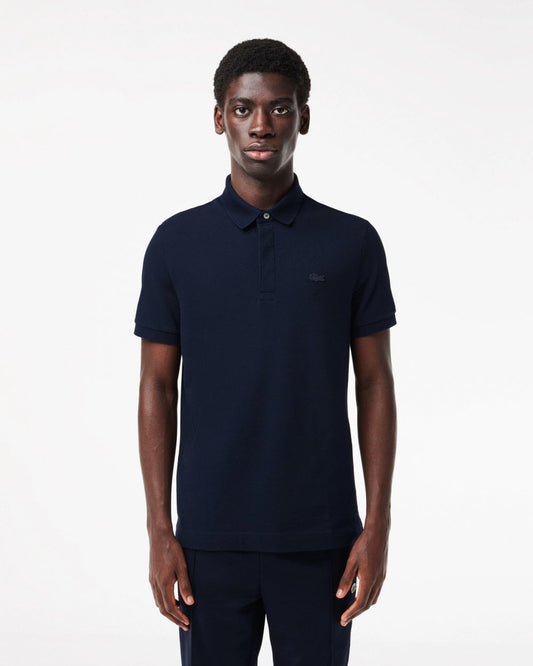 Lacoste Smart Paris Mens Stretch Cotton Polo Shirt - Midnight Blue 166
