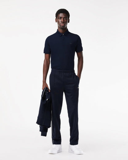Lacoste Smart Paris Mens Stretch Cotton Polo Shirt - Midnight Blue 166