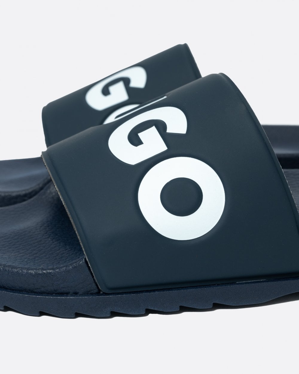 HUGO Match Mens Slides With Logo Strap NOS - Dark Blue 405