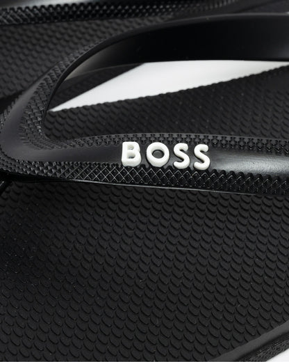 BOSS Orange Tracy Thong Mens Flip Flops - Black 001