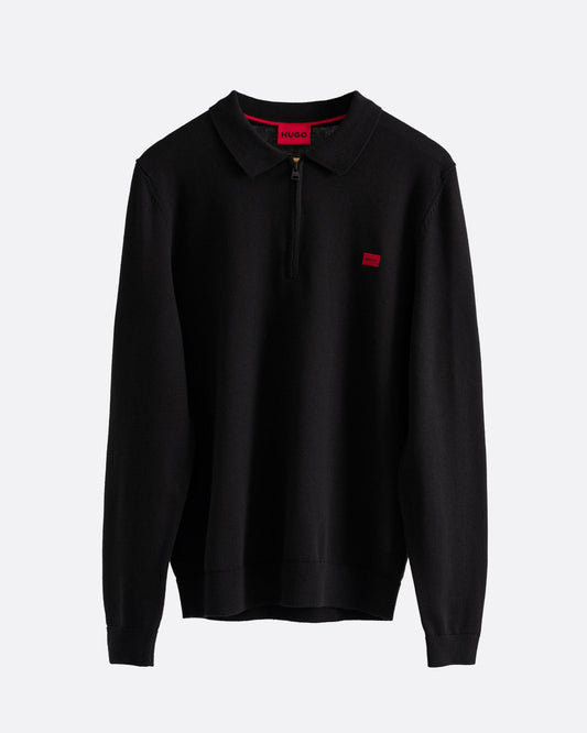 HUGO HUGO San Peer Mens Collared 1/4 Zip Jumper