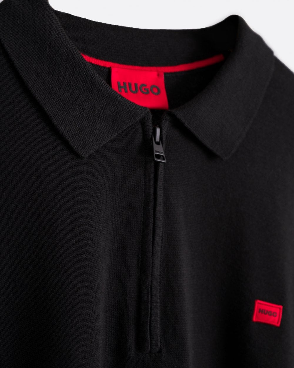 HUGO HUGO San Peer Mens Collared 1/4 Zip Jumper