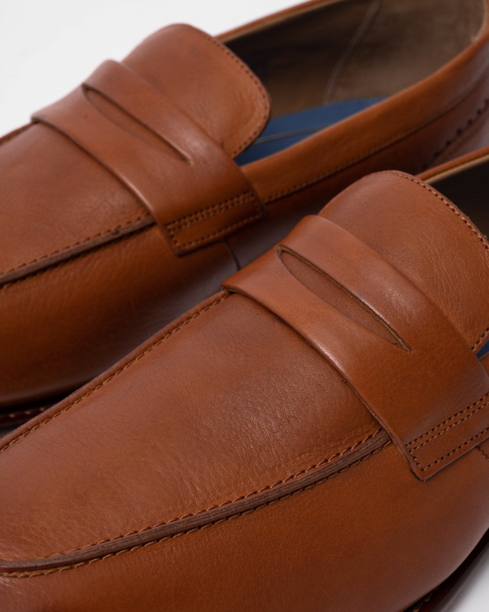 Oliver Sweeney Buckland Mens Milled Leather Penny Loafers