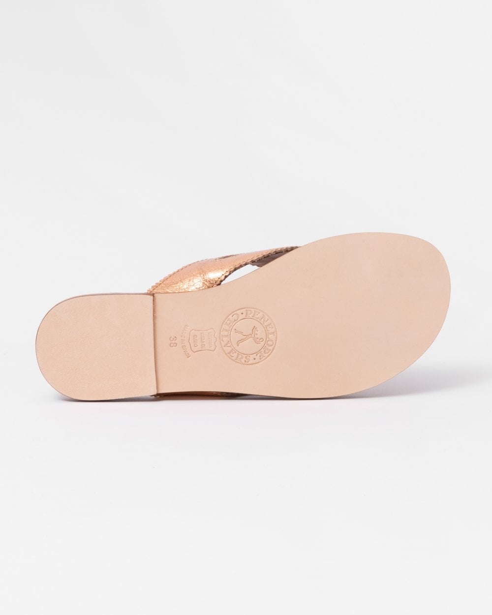 Penelope Chilvers Tai Metallic Womens Flip Flop - 327 Rose Gold