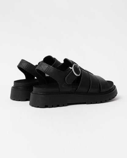 Timberland Clairemont Way Womens Fisherman Sandals - Black Full Grain - CHO - Designer Womens Sandals