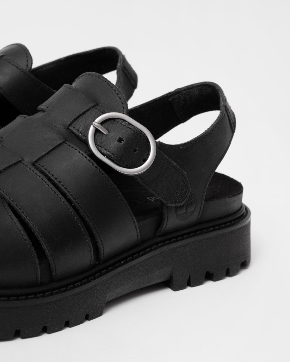Timberland Clairemont Way Womens Fisherman Sandals - Black Full Grain - CHO - Designer Womens Sandals