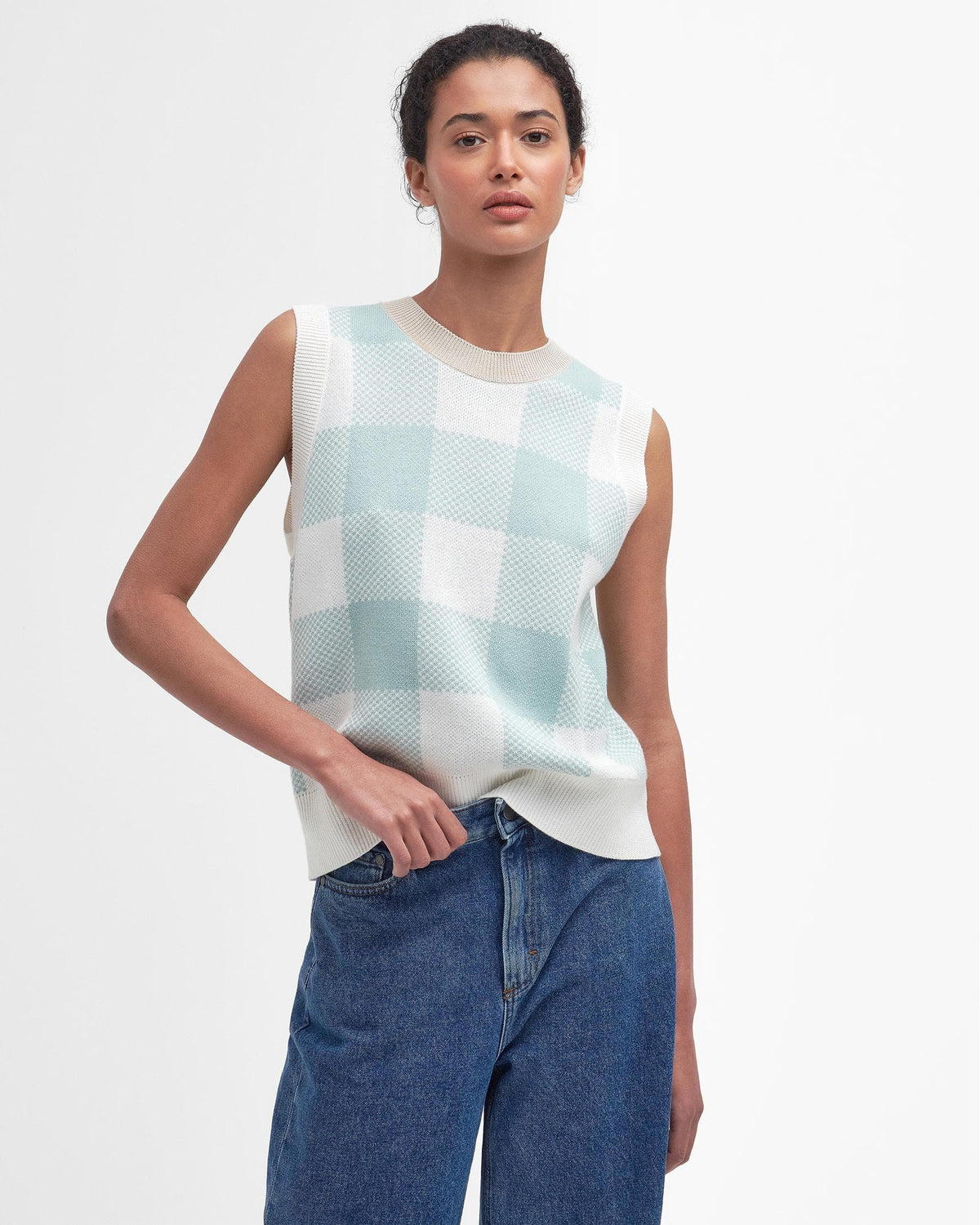 Abigail Sleeveless Knitted Jumper