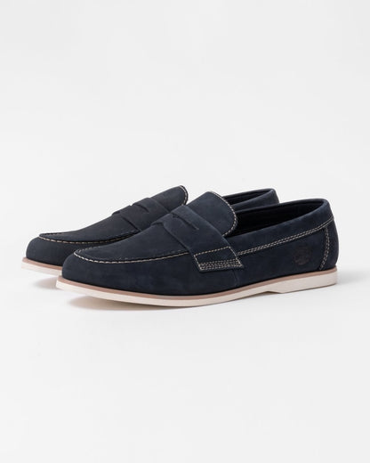 Timberland Mens Classic Slip-On Boat Shoes - Navy