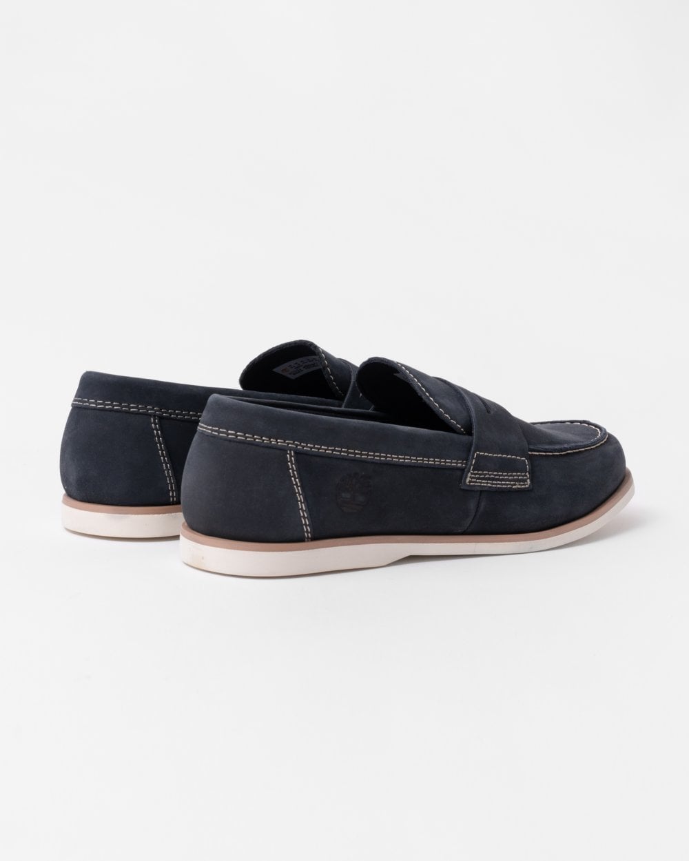 Timberland Mens Classic Slip-On Boat Shoes - Navy