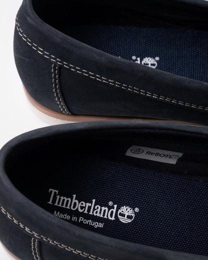Timberland Mens Classic Slip-On Boat Shoes - Navy